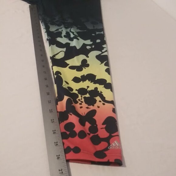 Adidas women's size L ombre multicolored butterfly leggings - Picture 15 of 16